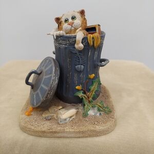 Comic & Curious Cats The Collector #A3562 Border Fine Arts Studio 2004